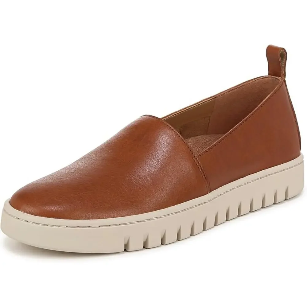 Vionic Women's Uptown A-line, Tan Brown Leather, Size 10